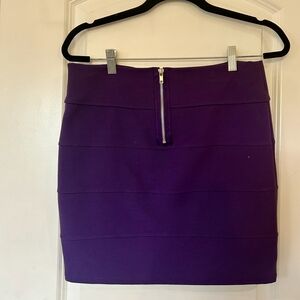 Charlotte Russe Purple Pencil Mini Skirt Cocktail